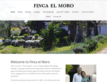 Tablet Screenshot of fincaelmoro.com